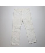 Vtg Y2K 2001 Levis 505 Mens 34x32 Distressed Regular Straight Jeans Whit... - $1,818.23 MXN