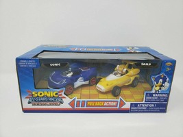 Sonic All-Stars Racing Transformed Pull Back Action Sonic &amp; Tails Hedgehog - £14.60 GBP