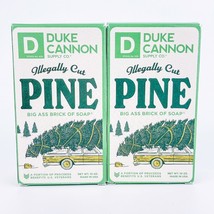 Duke Cannon Supply Co Illegally Cut Pine Big Ass Brick Of Bar Soap 10oz Lot of 2 - £19.75 GBP