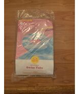 Sun Squad Striped Inflatable Swim Tube Pool Ring Float 31&quot; Diameter Blue - $25.29 CAD