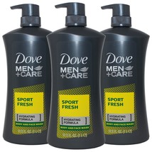 Dove Men+Care Sport Fresh Body Wash for Men, Hydrating Formula, 33.8 Oun... - £53.35 GBP