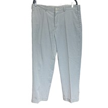 Polo Ralph Lauren Seersucker Pants Blue White 35x30 Preston Fit Striped Straight - £27.13 GBP