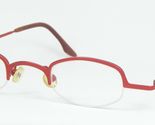 Vintage Optik BISCHOFF 348 Col 3 Rot Brille Metall Rahmen 39-26-133mm - $61.25