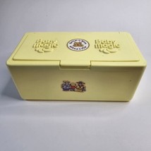 Baby Magic Wipes Yellow Box Plastic Vintage Container Nursery 90s Holder Empty - £15.68 GBP