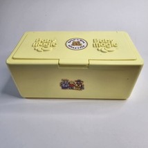 Baby Magic Wipes Yellow Box Plastic Vintage Container Nursery 90s Holder Empty - $19.94