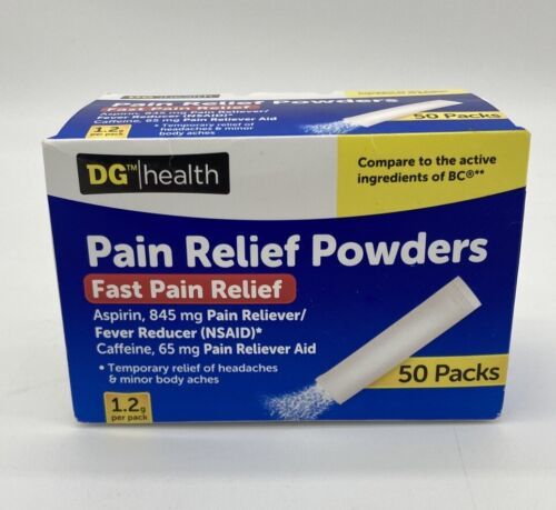 Pain Relief Powders 50 packs HEADACHE &amp; BODY ACHE  FAST PAIN RELIEF NSAID - $4.70