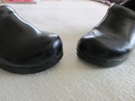 DANSKO Leather Professional Nursing Stapled Clogs Shoes Black 41 US 11 VGUC - £35.93 GBP