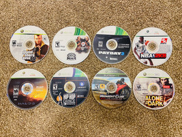 Xbox 360 game bundle Lot of 8 Discs Only Halo 3, GTA4, PayDay 2, NBA2K8 and more - £16.95 GBP