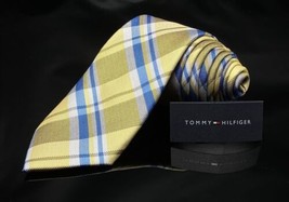 Nwt Tommy Hilfiger Yellow Multi Color Silk Neck Tie - £28.20 GBP