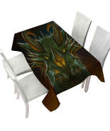 Cool Fantasy Art Dragon Portrait Tablecloth - $51.98 CAD+
