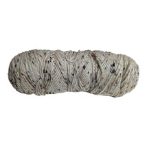 Red Heart Sport Yarn 5 oz Fleck Acrylic Beige Brown Black 3 ply Speckled Spotted - $4.94