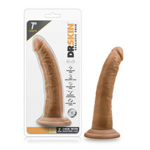 Dr. Skin 7&quot; Cock With Suction Cup Mocha - $18.58