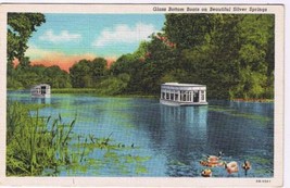 Florida Postcard Silver Springs Glass Bottom Boat  - £2.31 GBP