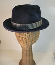 Stetson Black Fedora Size 7 3X Beaver Felt image 2