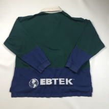 Vintage Eddie Bauer Ebtek Rugby Long Sleeve Spellout Shirt Mens Size Large - £29.37 GBP