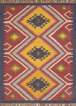wool jute kilim rugs runner handloom custom accent area homeliving badroom - £51.50 GBP+