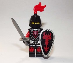 Black Dragon Knight soldier Castle army crusades  Building Minifigure Bricks US - £7.19 GBP