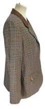 Womens Pendleton Knockabouts Blazer 100% Virgin Wool Lined Houndstooth S... - £35.52 GBP