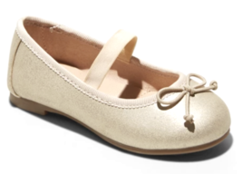 Cat &amp; Jack Filles Bébé Satin Or Becca Mariage Fille Fleur Slip-On Ballet... - $10.04