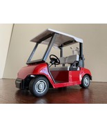  Diecast Golf Cart w/ Pull Back Action Red w/ Bags/Clubs 1/36 Scale SHIP... - $15.00