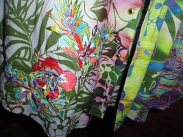 Robert Graham Honolulu  Hawaiian Floral Embroidered Short Sleeve Size Large image 5