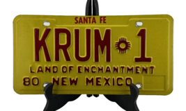 19XX Santa Fe New Mexico Yellow &amp; Red License Plate Land Of Enchantment - £19.12 GBP