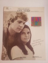 Love Story Piano Vocal Sheet Music by Francis Lai 1970, 1971 - $11.75