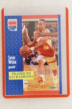 1991-92 Fleer Basketball Trading Card #4 SPUD WEBB Traded Sacramento Kings - £3.82 GBP