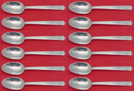 Hampton by Tiffany and Co Sterling Silver Place Soup Spoon Set 12 pieces 7 1/4&quot; - £1,331.31 GBP