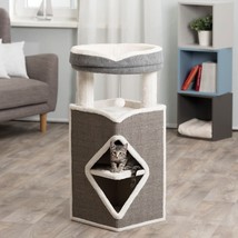 TRIXIE Cat Tower Arma Grey Blue and White - £116.29 GBP