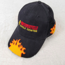Hat Black Flames Montgomeryville Cycle Center Hatfield PA Headshotz Hook... - $12.32