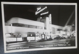 Tom Brenaman&#39;s Own Restaurant Breakfast in Hollywood Postcard unused - £6.62 GBP