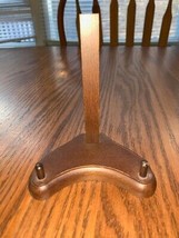 5&quot; Decorative China Display Stand Plate Holder Brown Wood - £7.76 GBP