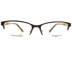 Liz Claiborne Petite Eyeglasses Frames L456 UFM Brown Half Rim 51-16-135 - £40.29 GBP