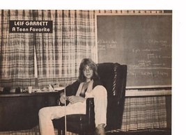 Leif Garrett teen magazine pinup Clipping Vintage 1970's In a chair legs spread - $3.50