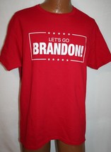 Let&#39;s Go Brandon Funny Joe Biden Political Red T-SHIRT Adult Large - £15.47 GBP