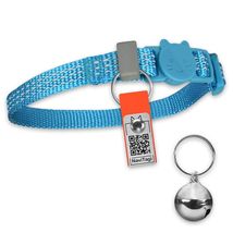 NaviTagi Cat Breakaway Reflective Soft Collar XS with Light Tag Bell Adj... - $66.39 MXN NaviTagi Cat Breakaway Reflective Soft Collar XS with Light Tag Bell Adj... - $66.39 MXN