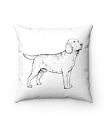 Labrador Retriever Spun Polyester Square Pillow - $30.00