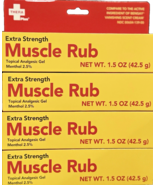 ( Lot 4 ) Muscle Rub Extra Strength Backache Menthol 2.5% Fast Penetrati... - $32.63 CAD