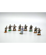 Unbranded Toy Soldier &amp; Victorian Era Woman Miniatures 30mm x 9 Painted - £30.43 GBP