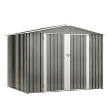 8x6 FT Waterproof Outdoor Metal Garden Tool Storage Shed w/Lockable Door... - $451.99