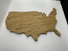 Premium Bamboo USA Map Cutting Board - £15.91 GBP