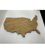 Premium Bamboo USA Map Cutting Board - $19.80