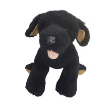 Build A Bear Plush Black Lab Labrador Puppy Dog Stuffed Animal BABW 11&quot; - $7.30