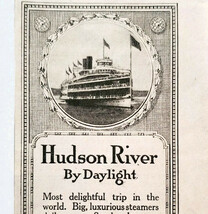 1917 Hudson River Day Line Steamship Cruise NY Advertisement WW1 Era Shi... - $19.99