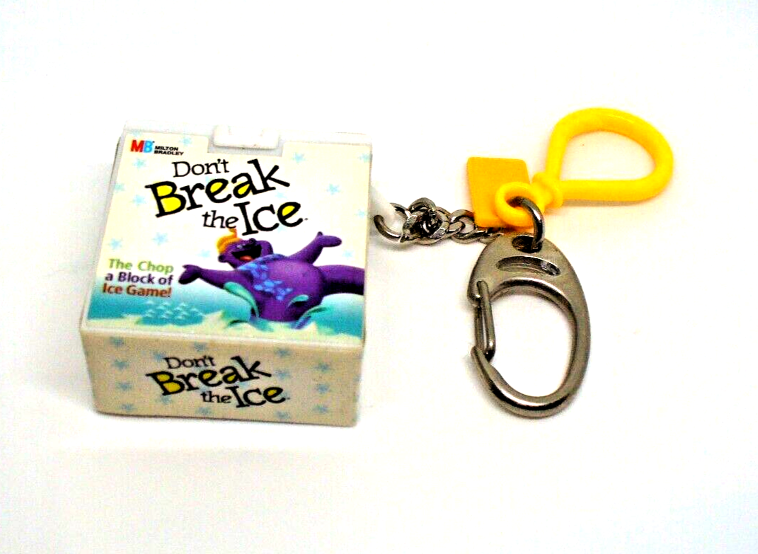 Basic Fun Milton Bradley Don’t Break the Ice Mini Game Polar Bear Keychain 2000 - $18.69