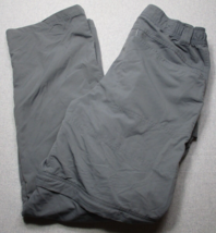 Columbia Titanium Convertible Cargo Pants Men sz 34 Gray Zip Off Hiking Outdoor - £18.68 GBP