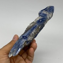 253.6g,6.6&quot;x2&quot;x1.1&quot;,Blue Kyanite Quartz  Mineral Specimen @Brazil, B32887 - $51.47