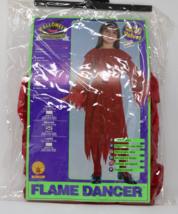 Kids Girls Red Flame Dancer Halloween Costume Kids Girls Medium Size 8-1... - £13.92 GBP