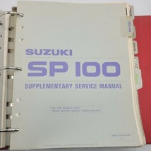 Suzuki Motorcycle SP100 Supplementary Service Manual 99501-41030-03E Oem - £15.17 GBP